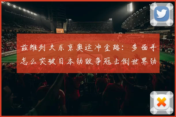 兹维列夫东京奥运冲金路:多面手怎么突破日本劲敌争冠击倒世界劲敌